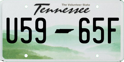 TN license plate U5965F