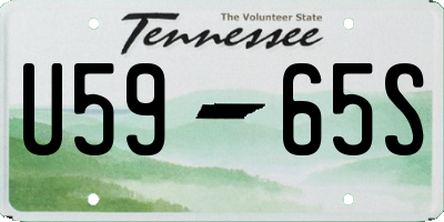 TN license plate U5965S