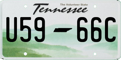 TN license plate U5966C