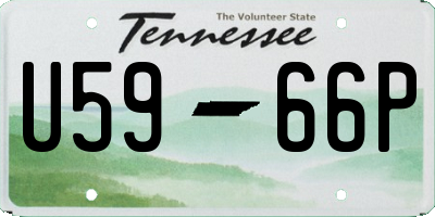 TN license plate U5966P