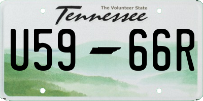 TN license plate U5966R