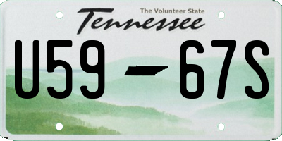TN license plate U5967S