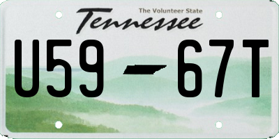 TN license plate U5967T