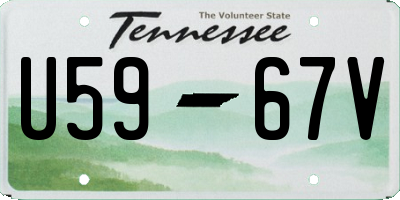 TN license plate U5967V