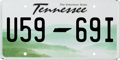 TN license plate U5969I