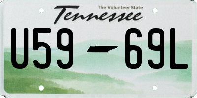 TN license plate U5969L