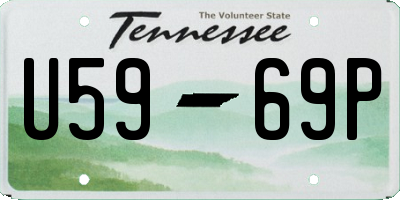 TN license plate U5969P