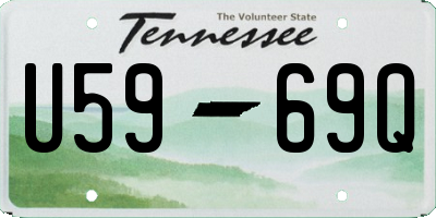 TN license plate U5969Q