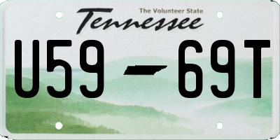 TN license plate U5969T