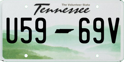 TN license plate U5969V