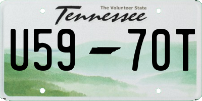 TN license plate U5970T