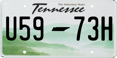 TN license plate U5973H