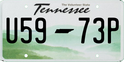 TN license plate U5973P
