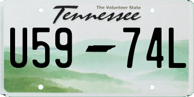 TN license plate U5974L