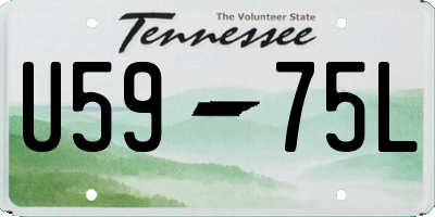 TN license plate U5975L