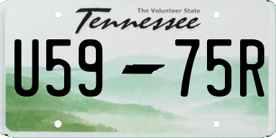 TN license plate U5975R