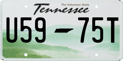 TN license plate U5975T