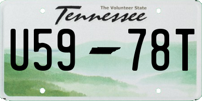 TN license plate U5978T