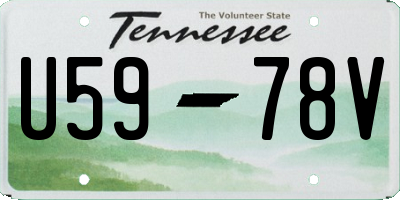 TN license plate U5978V