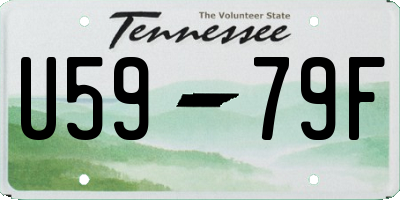 TN license plate U5979F