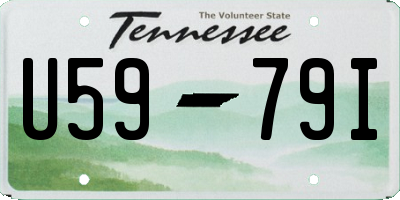 TN license plate U5979I