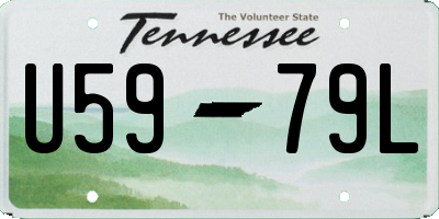 TN license plate U5979L