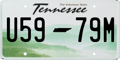 TN license plate U5979M