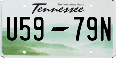TN license plate U5979N