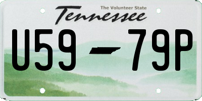 TN license plate U5979P