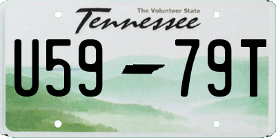 TN license plate U5979T