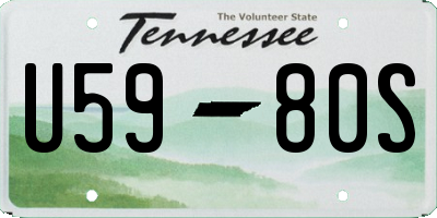 TN license plate U5980S