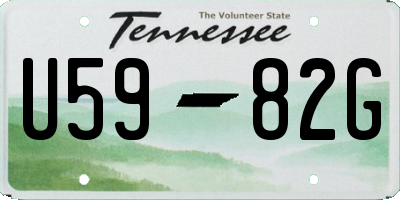 TN license plate U5982G