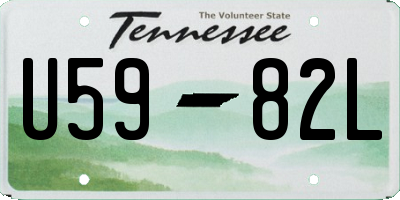 TN license plate U5982L