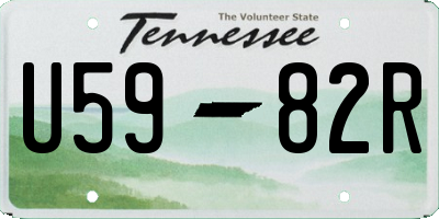 TN license plate U5982R