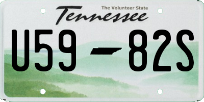 TN license plate U5982S