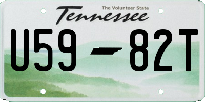 TN license plate U5982T