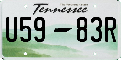 TN license plate U5983R