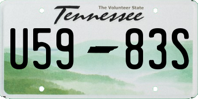 TN license plate U5983S