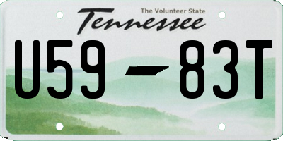 TN license plate U5983T