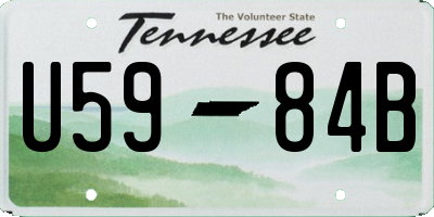 TN license plate U5984B