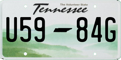 TN license plate U5984G