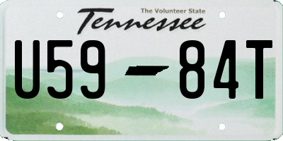 TN license plate U5984T