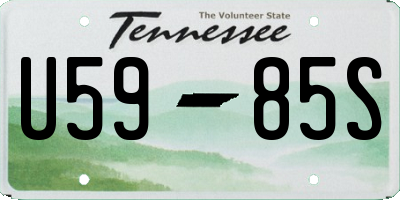 TN license plate U5985S