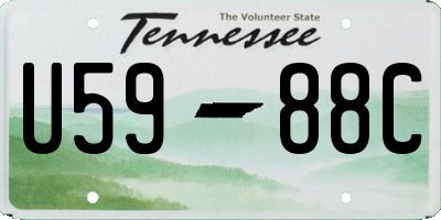 TN license plate U5988C