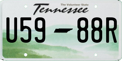 TN license plate U5988R