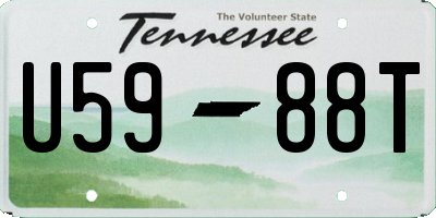 TN license plate U5988T
