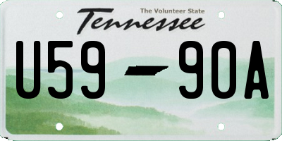 TN license plate U5990A