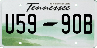 TN license plate U5990B