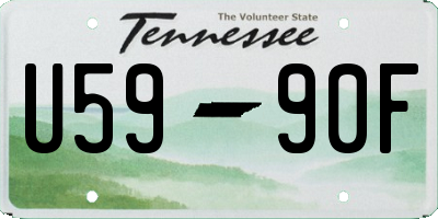 TN license plate U5990F