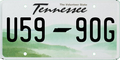 TN license plate U5990G
